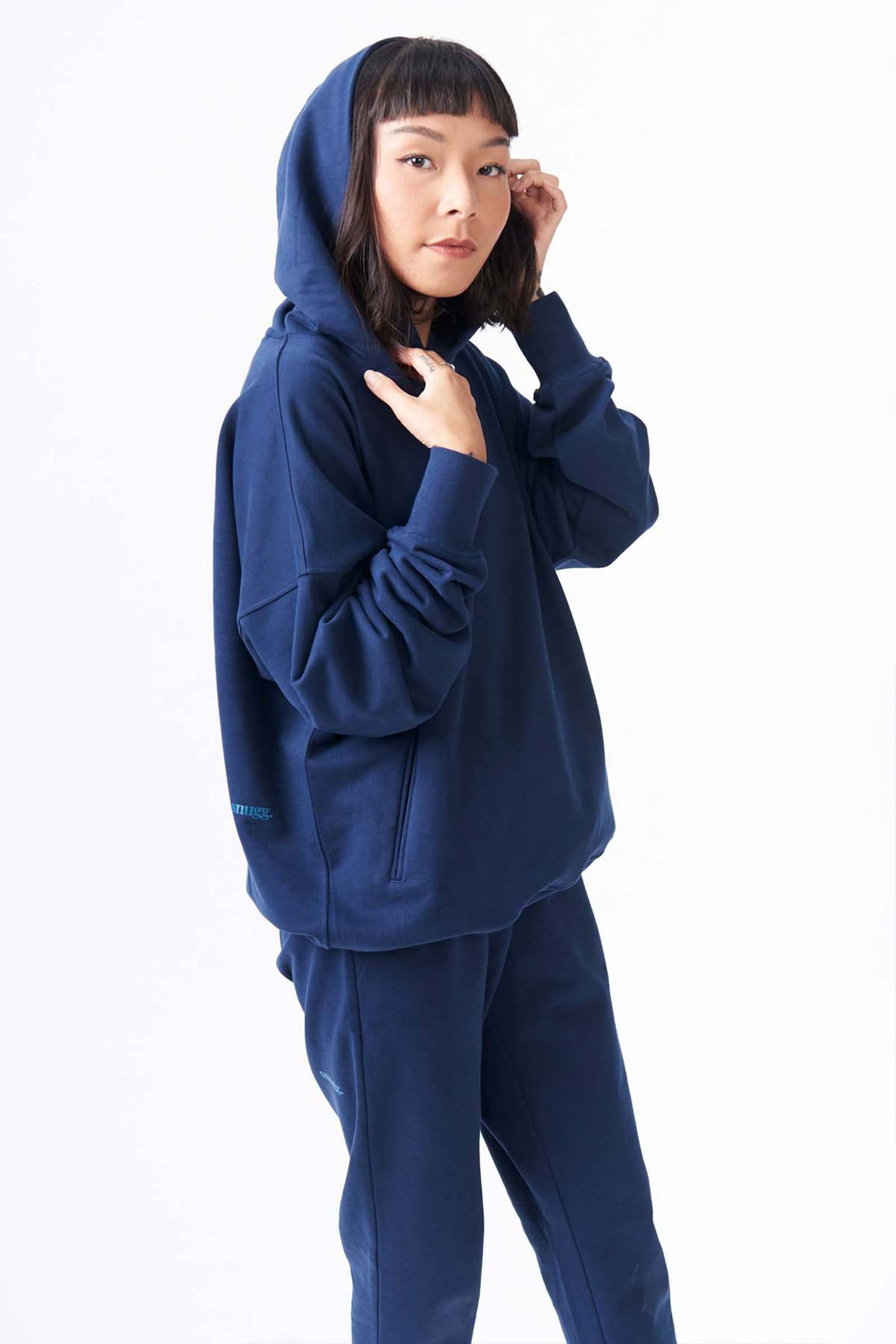 Midnight blue hoodie on sale