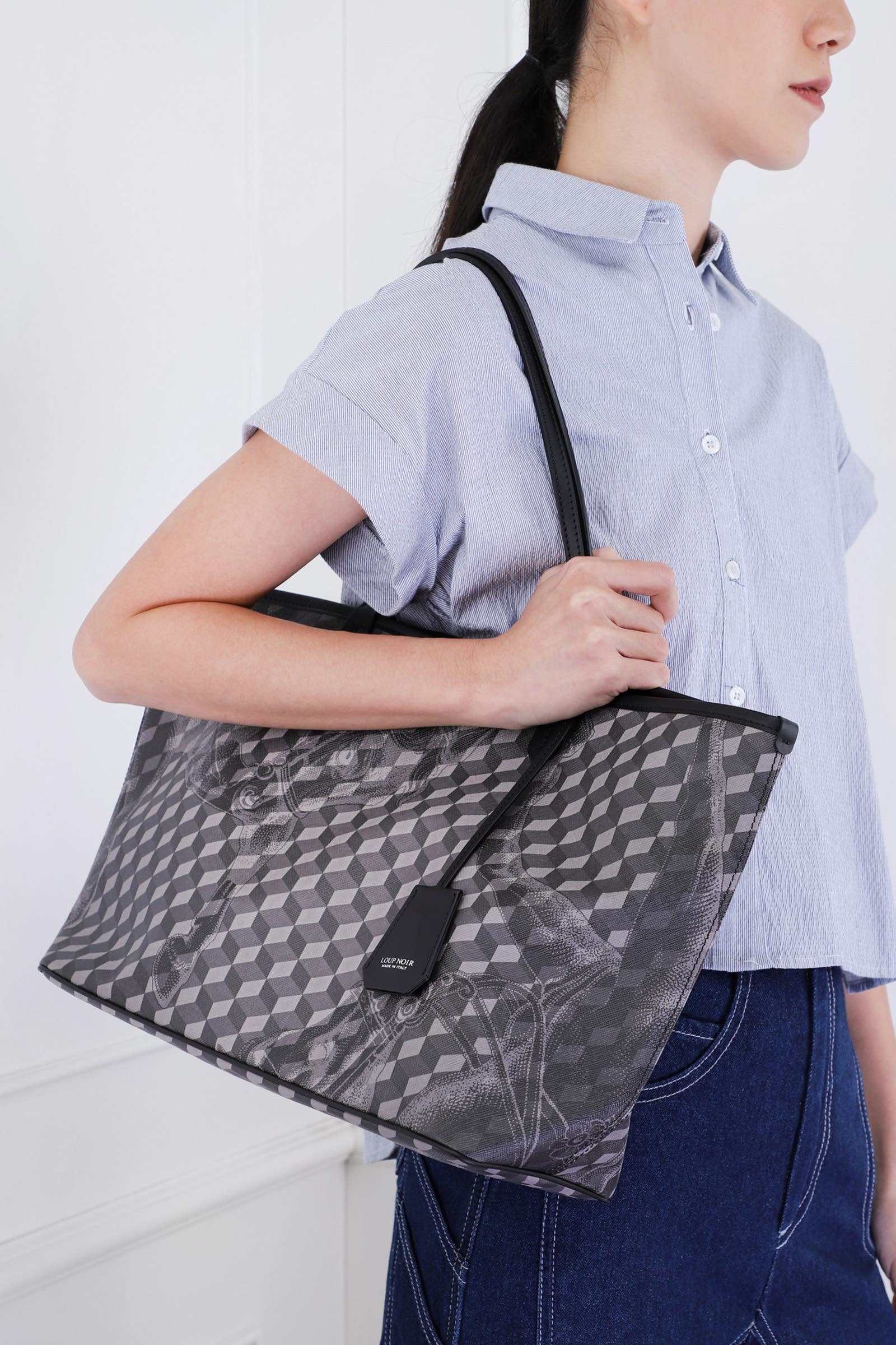 Black Shopper Small Bag
